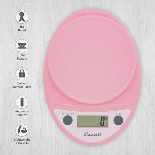 Escali Primo Digital Scale - Pink – The Seasoned Gourmet