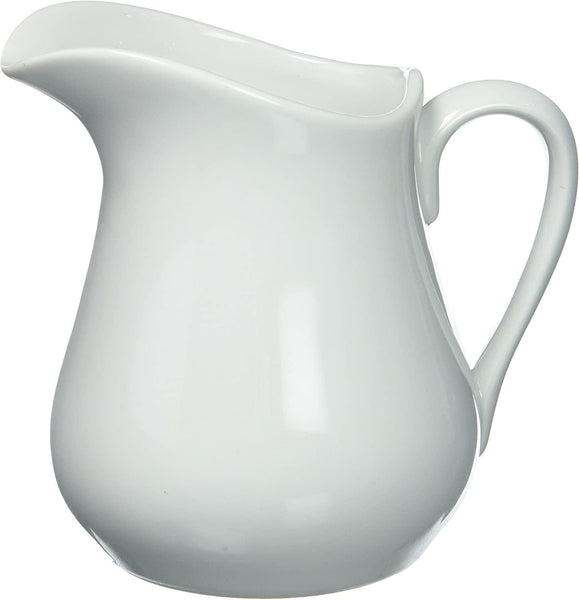 White Porcelain Pitcher Creamer, 8 oz