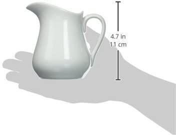 White Porcelain Pitcher Creamer, 8 oz