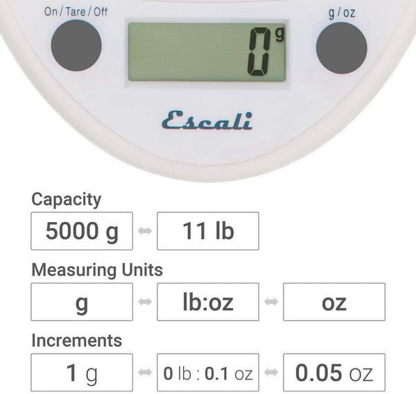 Escali P115W Primo Digital Scale, White