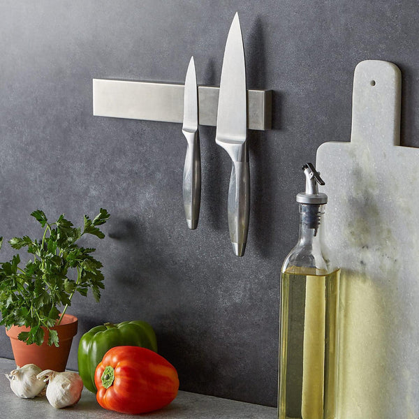 Magnetic Knife Block Holder Stainless Steel Knife Block For Modern Kitchen