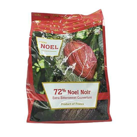 Noir 72% Dark Chocolate, Premium Baking Chocolate - Professional Grade