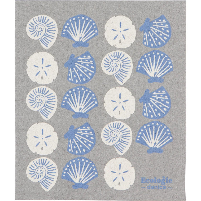 Swedish Dishcloth Seaside Shells/Sponge Cloth