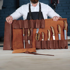 The Professional's Leather Knife Roll