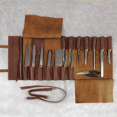 The Professional's Leather Knife Roll