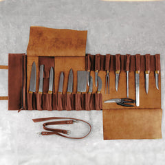 The Professional's Leather Knife Roll