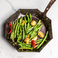 10" Octagon Carbon Steel Skillet - Hand Forged