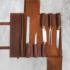 The Professional's Leather Knife Roll