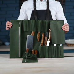 The Professional's Leather Knife Roll