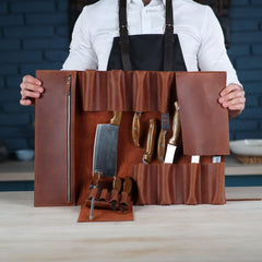 The Professional's Leather Knife Roll