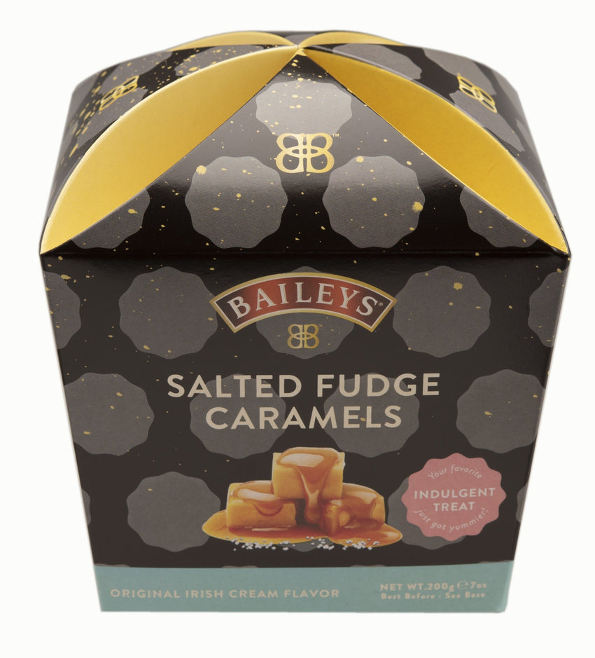 Baileys Irish Cream Salted Fudge Caramels Carton