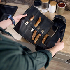 Personalized Leather Knife Bag For Chefs