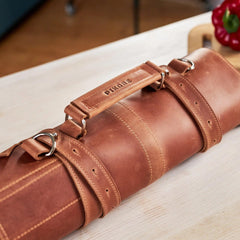 Leather BBQ Roll Bag (6 slots)