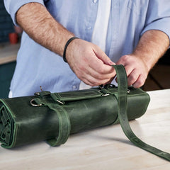 The Professional's Leather Knife Roll