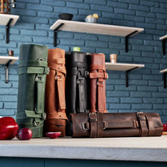 The Professional's Leather Knife Roll