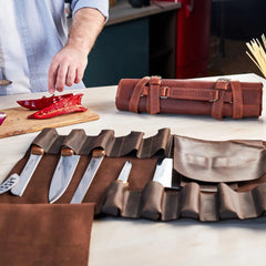 The Professional's Leather Knife Roll