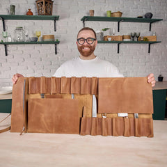 The Professional's Leather Knife Roll