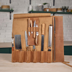 The Professional's Leather Knife Roll