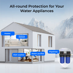 Waterdrop 2-Stage Whole House Water Filter System Reduce Iron&Manganese