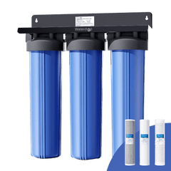 Waterdrop 3-Stage Whole House Water Filter System with Carbon Filter & Sediment Filter