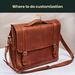 Laptop Messenger Leather bag