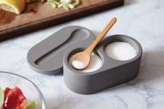 Dual Chamber Salt Cellar (Cement)