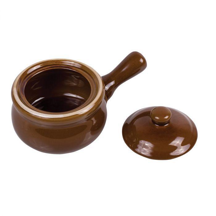 French Onion Soup Bowl w/lid (Brown)