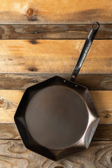 12" Octagon Carbon Steel Skillet - Hand Forged