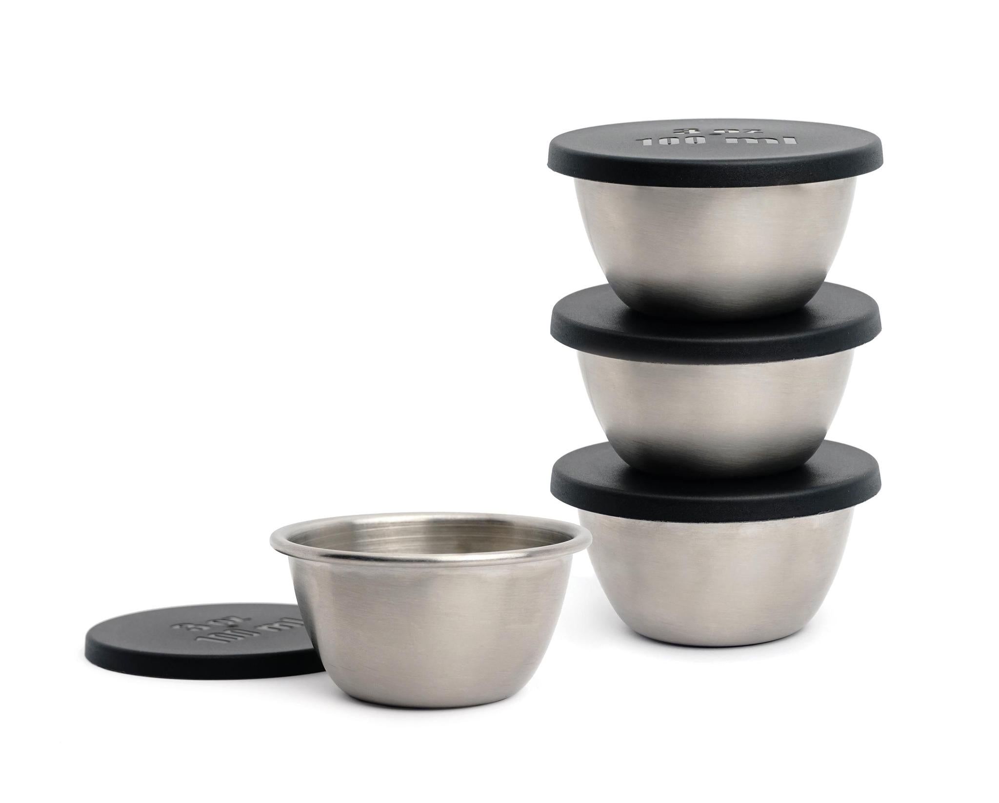 Joie Stainless Steel Condiment Containers, Set of 3