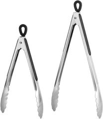 2pc Stainless Steel Mini Tong Set Vintage Finish - Hearth & Hand