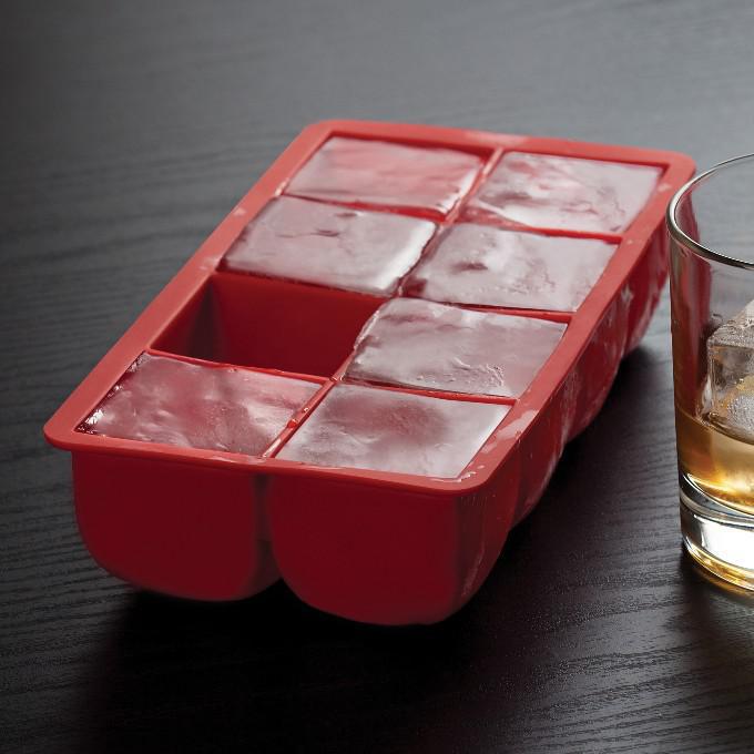 2 Pack Easy Pop Out Silicone Bottom Jumbo Ice Cube Trays Ice