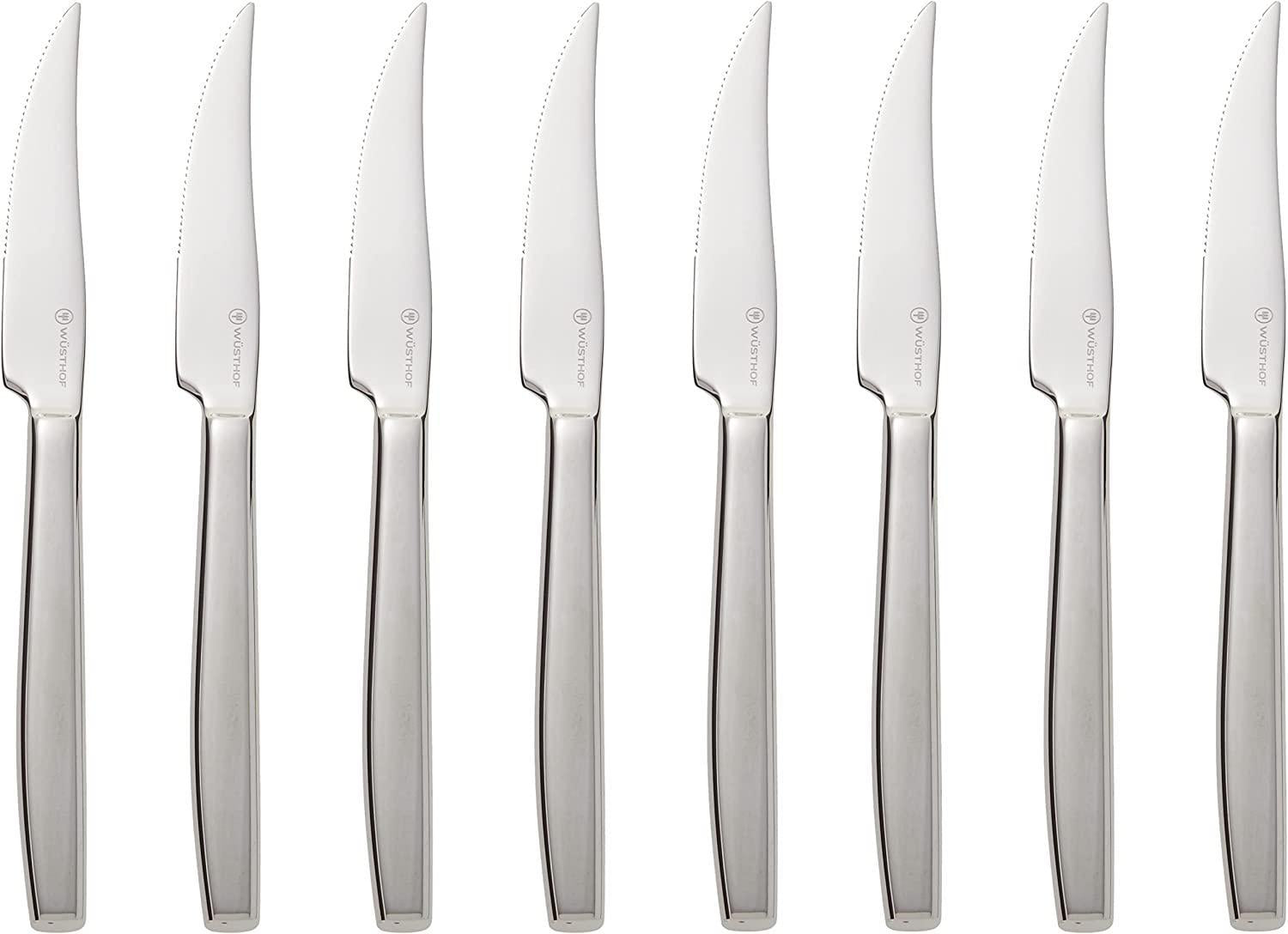 Wusthof Eight Piece Stainless Steak Knife Set The Seasoned Gourmet